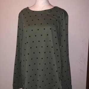 Croft and Barrow Polka Dot women's shirt